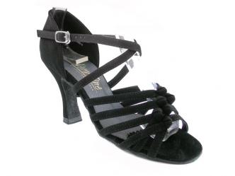 Chaussures de danse femmes nubuck noir  